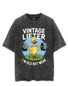 VINTAGE LIFTER I'M OLD NOT WEAK VINTAGE GYM SHIRT