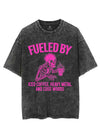 FUELED BY ICED COFFEE, HEAVY METAL AND CUSS WORDS VINTAGE GYM SHIRT
