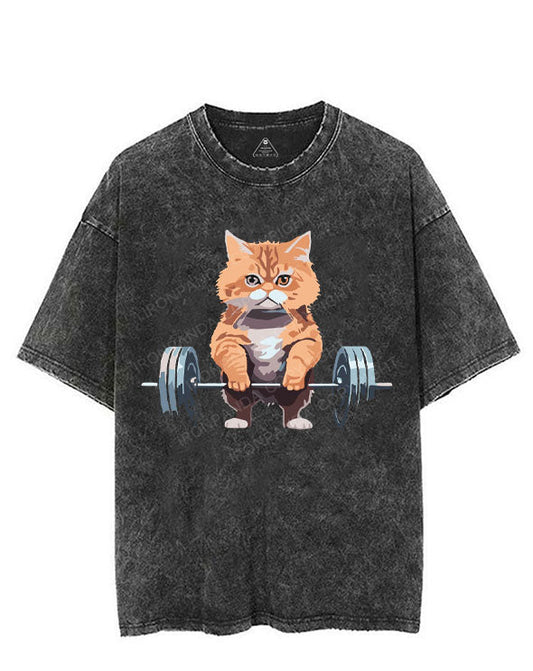 PURRFECT DEADLIFT VINTAGE GYM SHIRT
