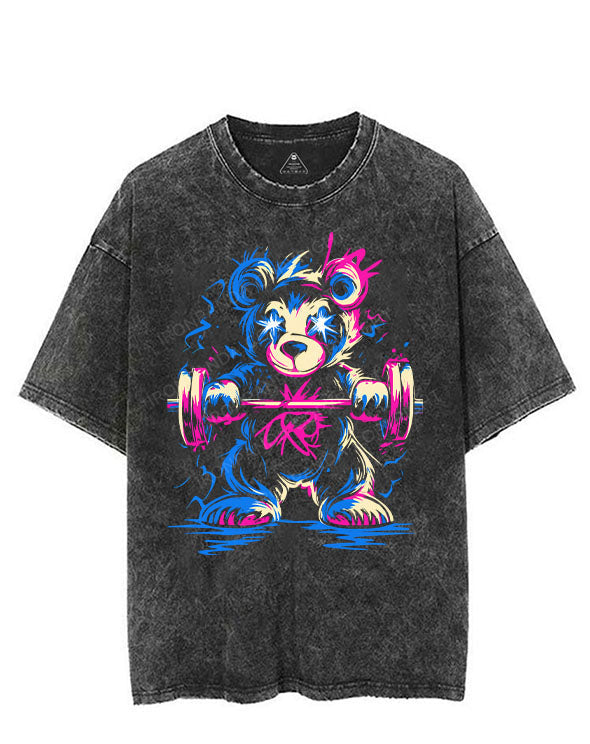 BEAR GAINS VINTAGE GYM SHIRT