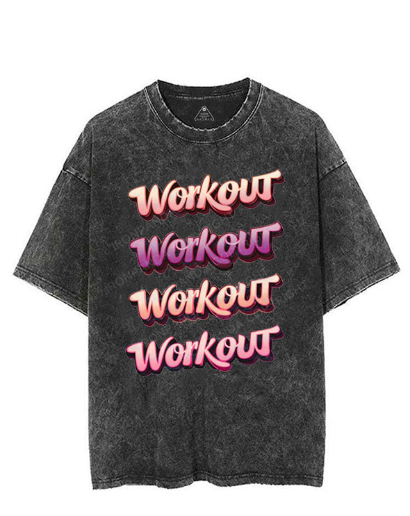 WORKOUT WORKOUT VINTAGE GYM SHIRT