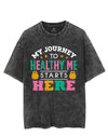 MY JOURNEY TO HEALTHY ME STARTS HERE VINTAGE GYM SHIRT