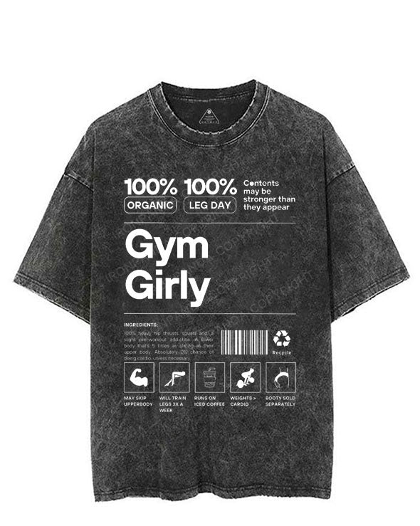 GYM GIRLY VINTAGE GYM SHIRT