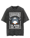 WEIGHTLIFTING EXERCISE TO BURN FAT FAST VINTAGE GYM SHIRT