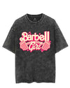 BARBELL GIRL VINTAGE GYM SHIRT