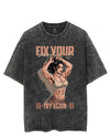 FIX YOUR PONYTAIL & TRY AGAIN VINTAGE GYM SHIRT