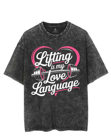 LIFTING IS MY LOVE LANGUAGE VINTAGE GYM SHIRT