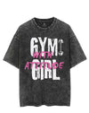 GYM GIRL WITH ATTITUDE VINTAGE GYM SHIRT