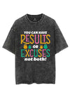 YOU CAN HAVE RESULTS OR EXCUSES NOT BOTH! VINTAGE GYM SHIRT