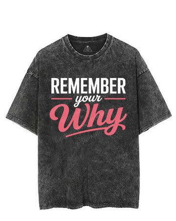 REMEMBER YOUR WHY VINTAGE GYM SHIRT