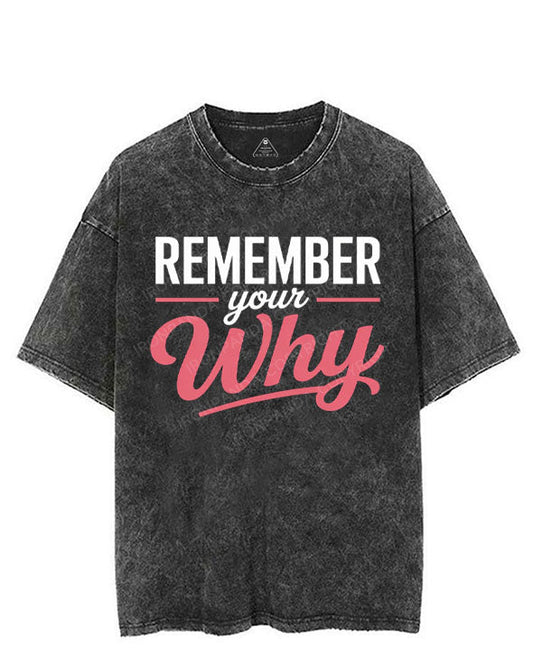 REMEMBER YOUR WHY VINTAGE GYM SHIRT