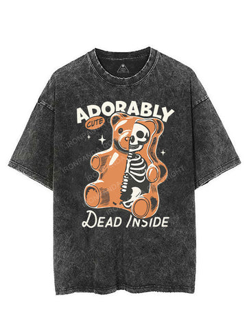 ADORABLY CUTE DEAD INSIDE VINTAGE GYM SHIRT