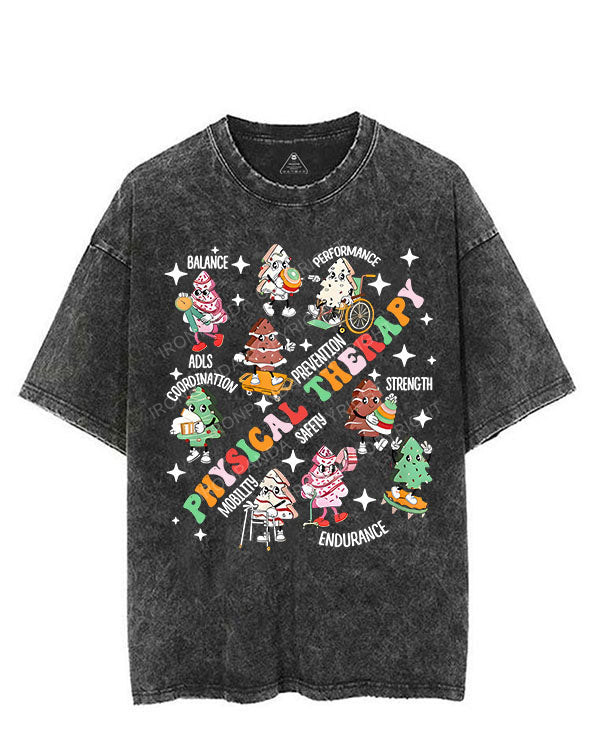 Physical Therapy Christmas VINTAGE GYM SHIRT