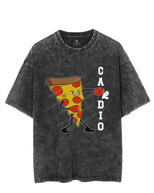 PIZZA CARDIO VINTAGE GYM SHIRT