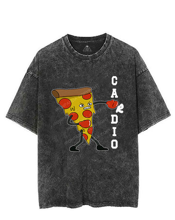 PIZZA CARDIO VINTAGE GYM SHIRT