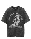 BAD KITTY CLUB CUTE BUT ANNOYING VINTAGE GYM SHIRT