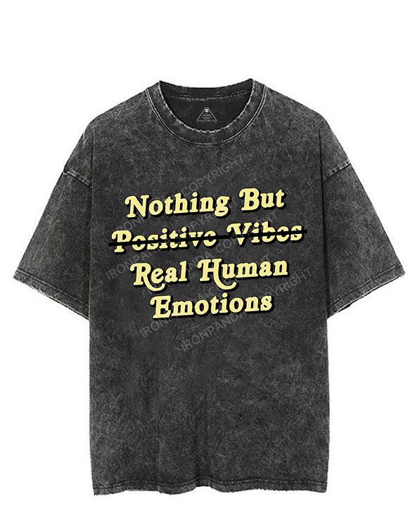 NOTHING BUT REAL HUMAN EMOTIONS VINTAGE GYM SHIRT