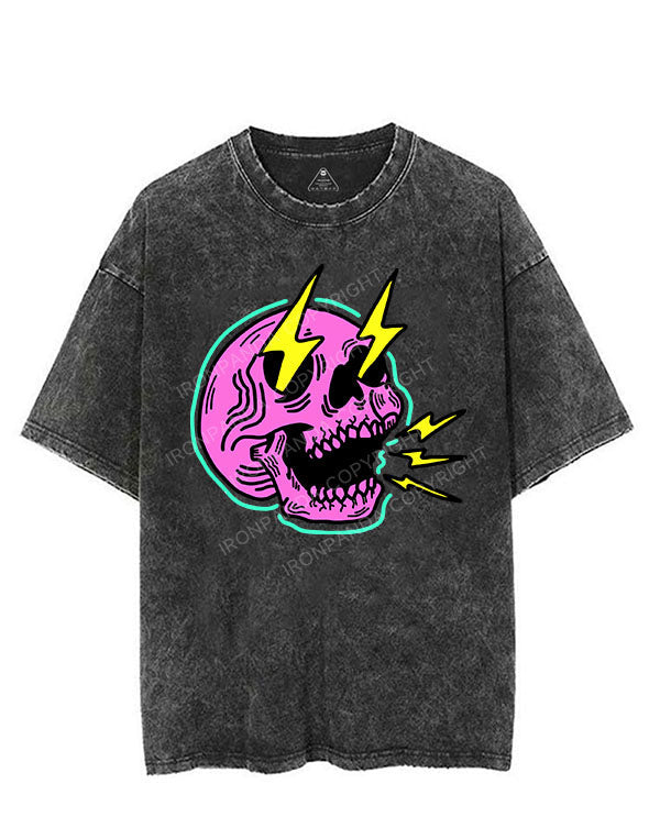 LIGHTNING SKELETON VINTAGE GYM SHIRT