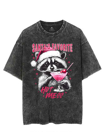 SANTA'S FAVORITE HOT MESS VINTAGE GYM SHIRT
