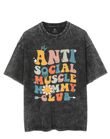 Anti Social Muscle Mommy Vintage Gym Shirt