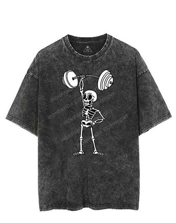 LIFTING SKELETON VINTAGE GYM SHIRT