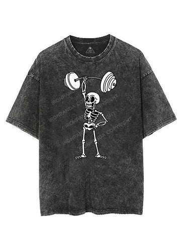 LIFTING SKELETON VINTAGE GYM SHIRT