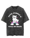 CUTE CUDDLY & FULL OF RAGE VINTAGE GYM SHIRT