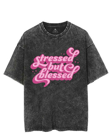 STRESSED BUT BLESSED VINTAGE GYM SHIRT