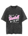 She is a barbell girl Vintage Gym Shirt
