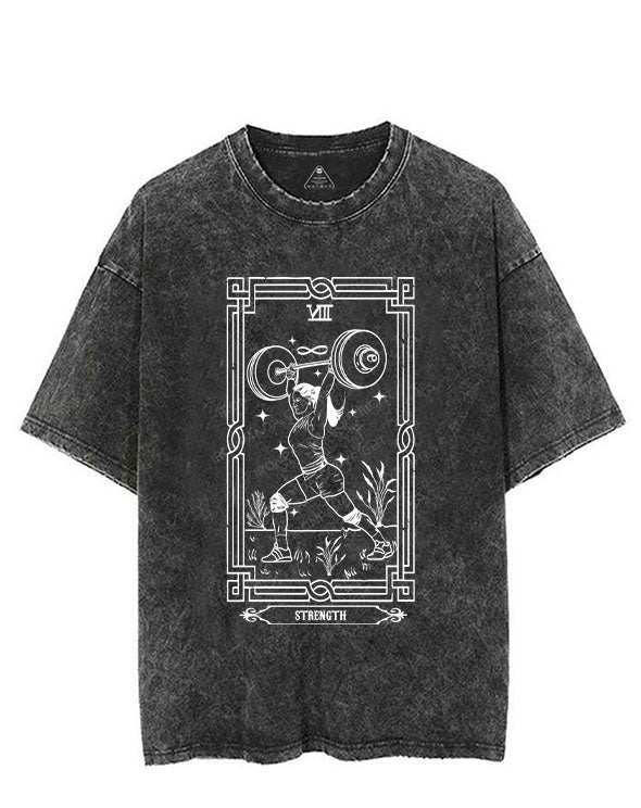 Tarot card Strength Vintage Gym Shirt