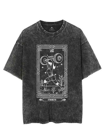 Tarot card Strength Vintage Gym Shirt