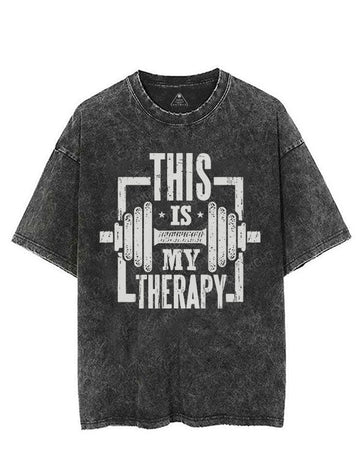 THIS IS MY THERAPY VINTAGE GYM SHIRT