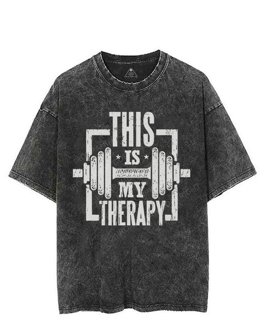 THIS IS MY THERAPY VINTAGE GYM SHIRT