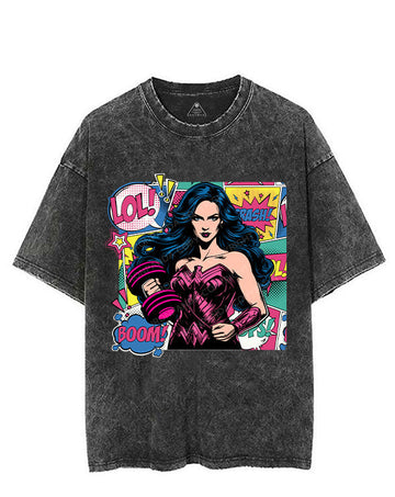 POWER LADY VINTAGE GYM SHIRT