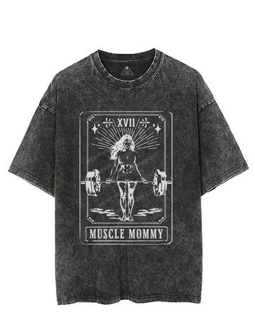 Tarot Card Muscle Mommy Vintage Gym Shirt