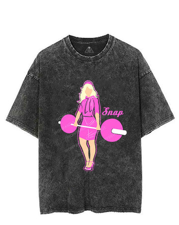 Barbell woman Vintage Gym Shirt