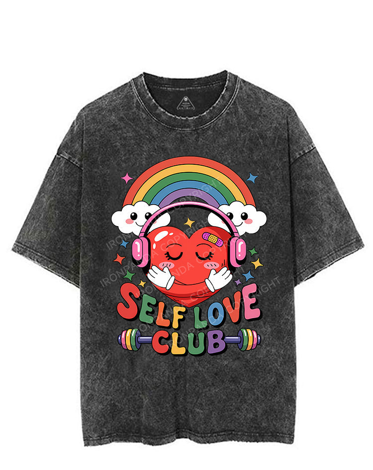 SELF LOVE CLUB VINTAGE GYM SHIRT