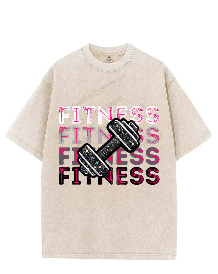 FITNESS GIRL VINTAGE GYM SHIRT