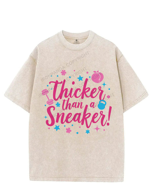 THICKER THAN A SNEAKER VINTAGE GYM SHIRT