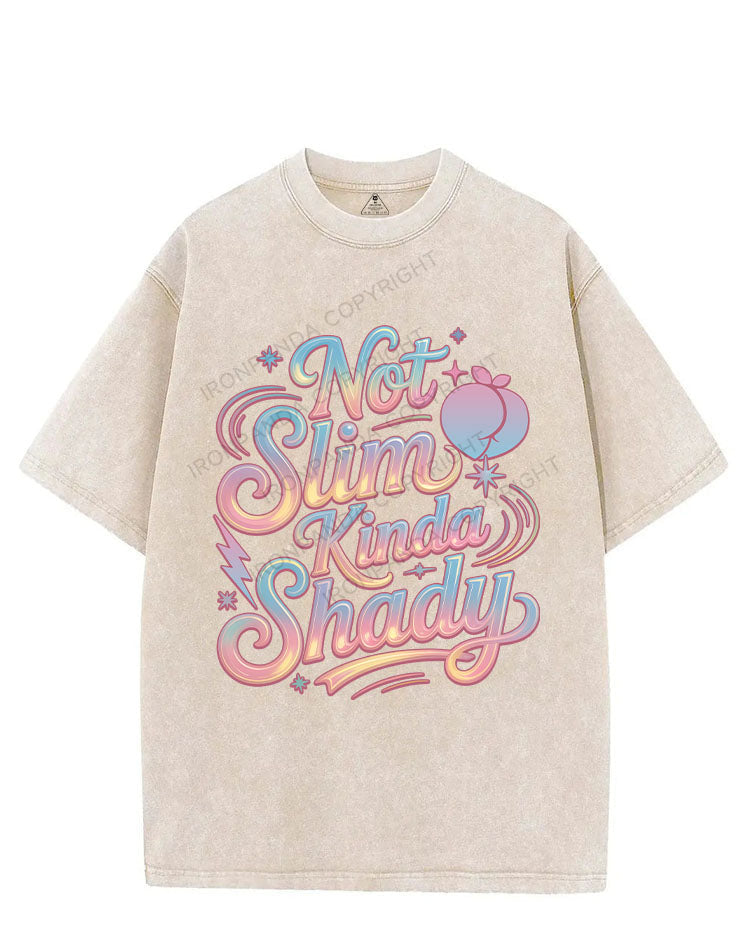 NOT SLIM KINDA SHADY VINTAGE GYM SHIRT