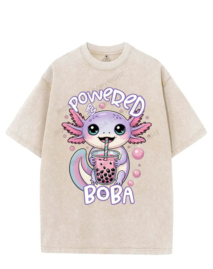 POWERED BY BOBA VINTAGE GYM SHIRT