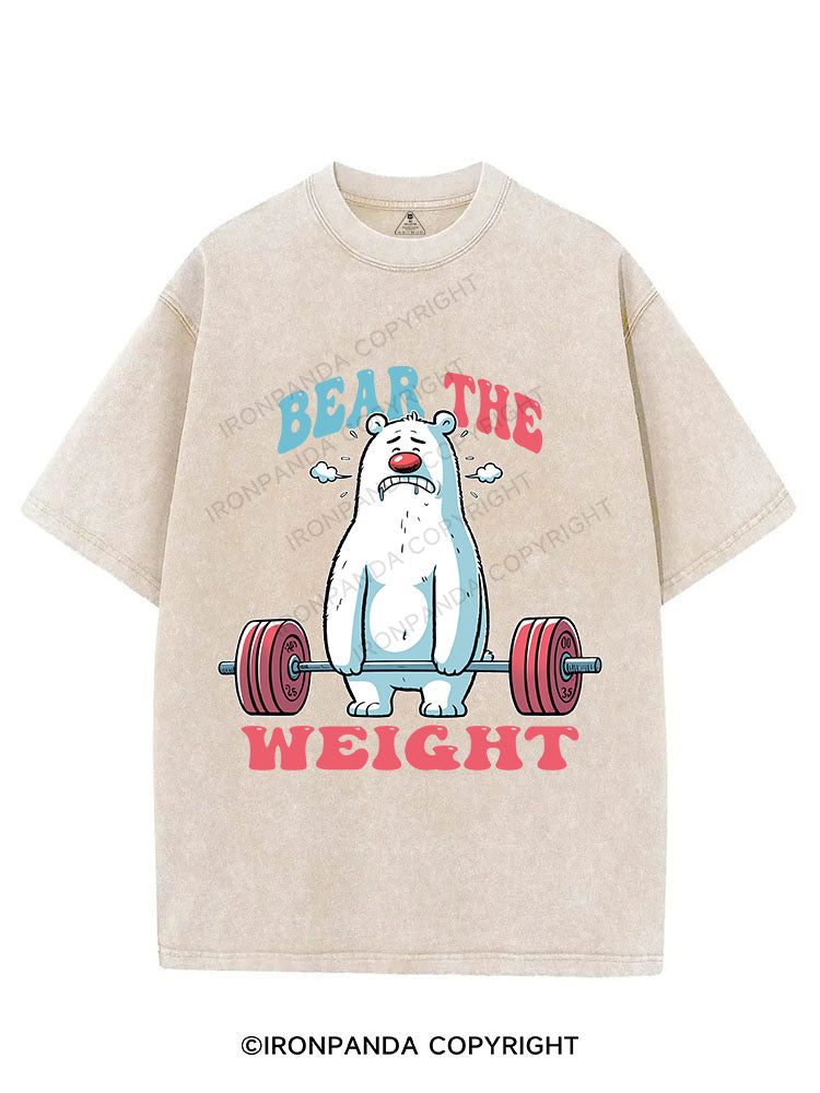 BEAR THE WEIGHT! VINTAGE GYM SHIRT