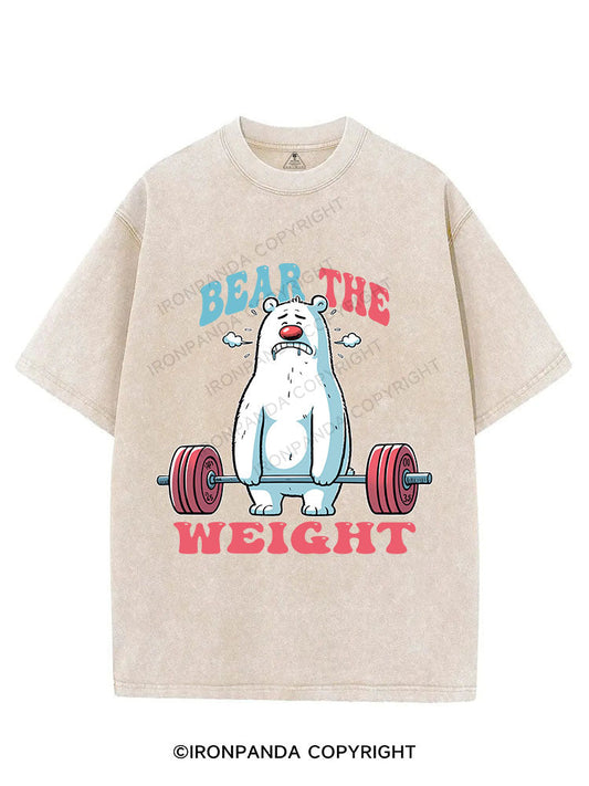 BEAR THE WEIGHT! VINTAGE GYM SHIRT
