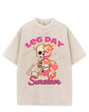 LEG DAY SURVIVOR VINTAGE GYM SHIRT