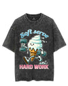 SOFT SERVE, HARD WORK VINTAGE GYM SHIRT