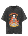 ZEN ON FIRE VINTAGE GYM SHIRT