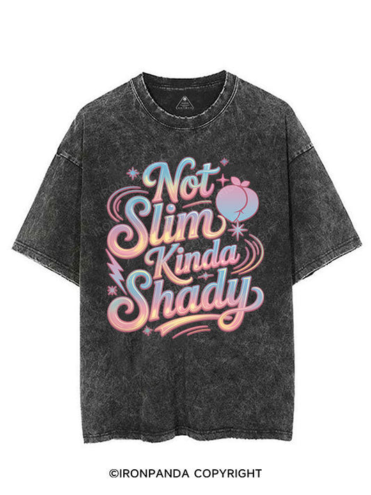 NOT SLIM KINDA SHADY VINTAGE GYM SHIRT