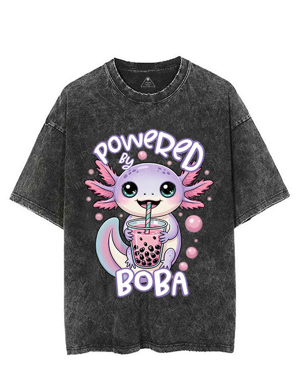 POWERED BY BOBA VINTAGE GYM SHIRT