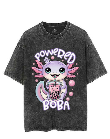 POWERED BY BOBA VINTAGE GYM SHIRT