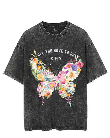 ALL YOU HAVE TO DO IS FLY VINTAGE GYM SHIRT